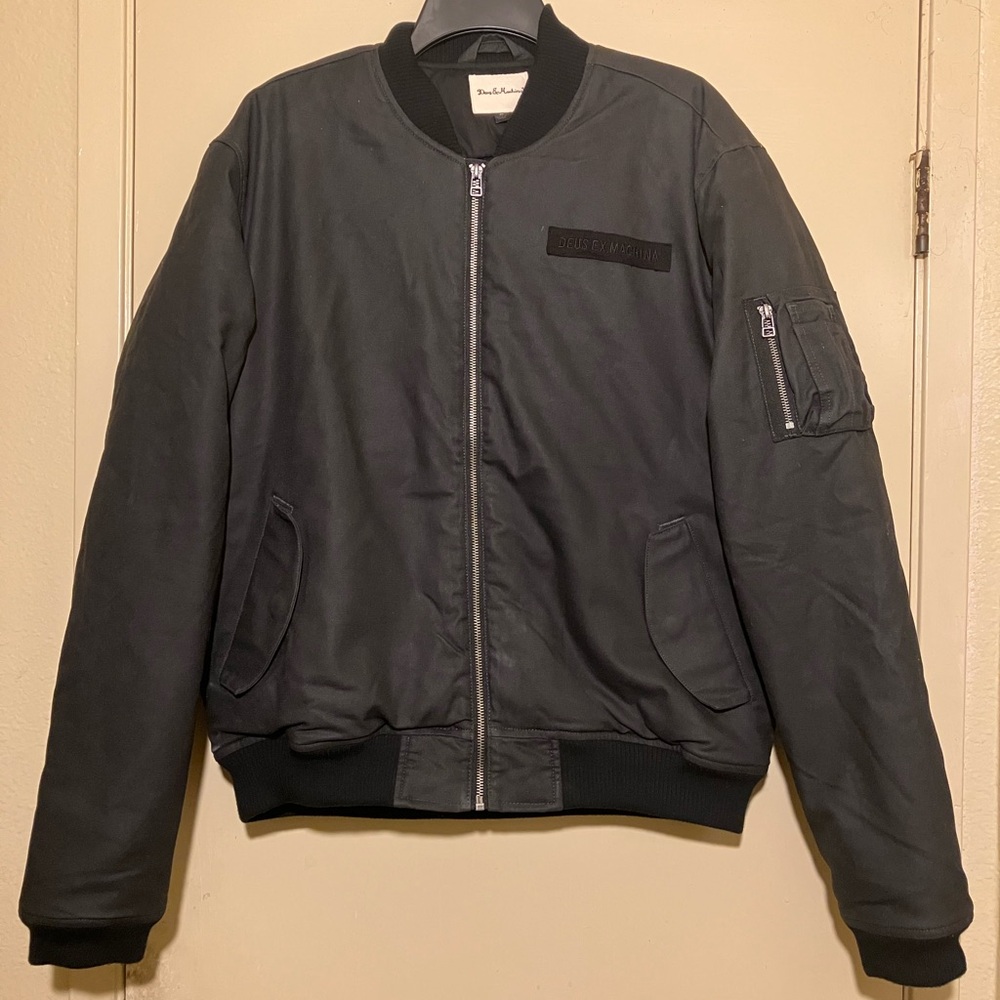 DEUS EX MACHINA Elias Bomber Motorcycle Jacket Sz M Padded